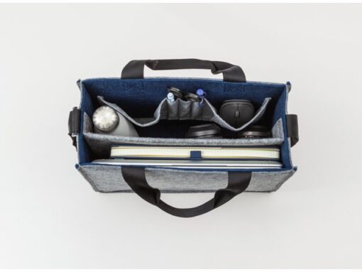 Desk Sharing Bag Bicolor M grijs/blauw M 360x280x150mm