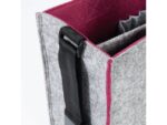 Desk Sharing Bag Bicolor M grijs/rood M 360x280x150mm