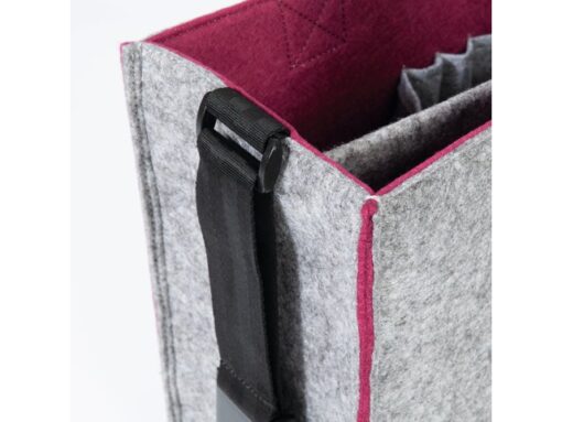 Desk Sharing Bag Bicolor M grijs/rood M 360x280x150mm