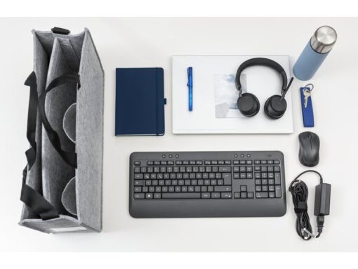 Desk Sharing Bag Classic L lichtgrijs L 500x280x150mm