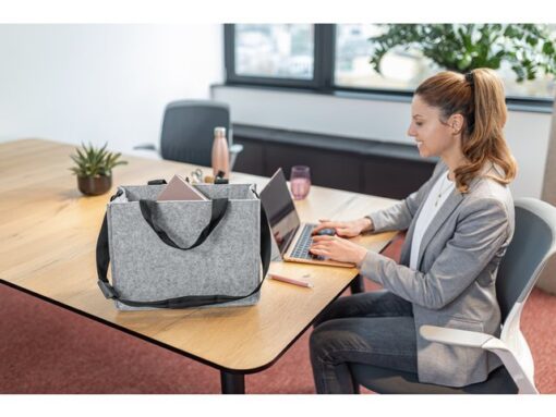 Desk Sharing Bag Classic M lichtgrijs M 360x280x150mm