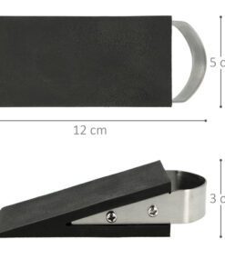 krasvrij rubber. Deze deurstopper voor op de vloer houdt de deur open