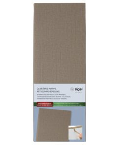 krassen en schuren en eenvoudig schoon te maken. De drankenmap is ideaal voor dagelijks gebruik in de horeca. Kleur map beige.