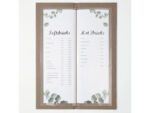 Drankkaart map Sigel 1/2 A4 smal beige voor 8 blad