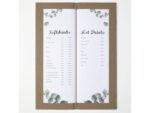 Drankkaart map Sigel 1/2 A4 smal beige voor 8 blad