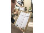 Drankkaart map Sigel 1/2 A4 smal beige voor 8 blad