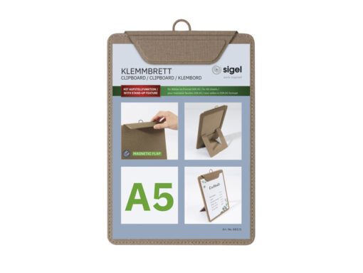 Menukaart klembord Sigel A5 beige