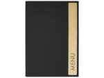 Menukaart map Sigel A4 Eco serie D.grijs/hout voor 8 blad