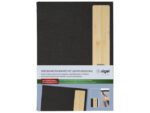 Menukaart map Sigel A5 Eco serie D.grijs/hout voor 8 blad