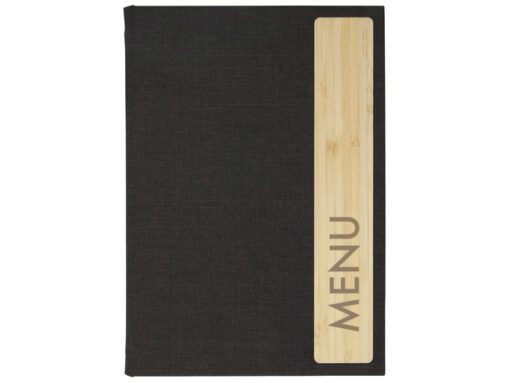 Menukaart map Sigel A5 Eco serie D.grijs/hout voor 8 blad