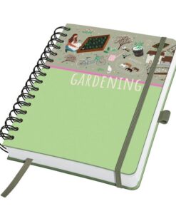 Notitieboek Jolie A5 spiraal Garden Love HC blanco 240pag   120gr