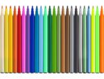 Viltstift FC Dino 18x stand. Kleur+3x metallic kleur+ 3x    neon kleur incl. dino stickers in karton etui