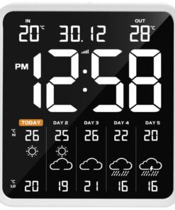 Weerstation Technoline WD 3035 230x253x29mm wit met 1       buitensensor