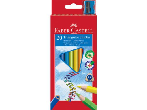 kleurpotlood Faber-Castell Jumbo driekantig etui à 20 stuks