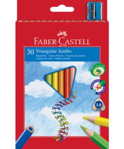 kleurpotlood Faber-Castell Jumbo driekantig etui à 30 stuks