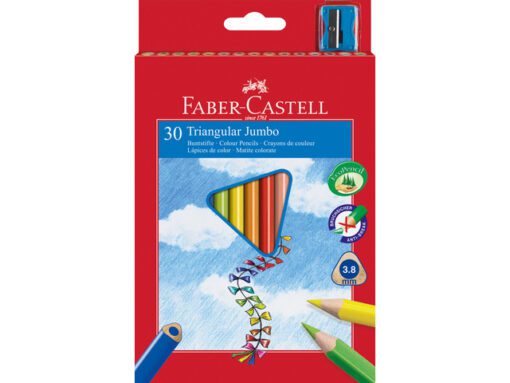 kleurpotlood Faber-Castell Jumbo driekantig etui à 30 stuks