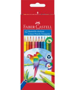 kleurpotlood Faber-Castell driekant kartonnen etui à 12     stuks