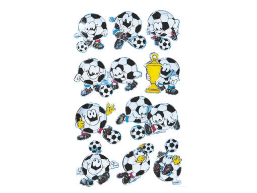 3D stickers Z-Design Kids pakje a 1 vel voetbal
