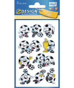 3D stickers Z-Design Kids pakje a 1 vel voetbal