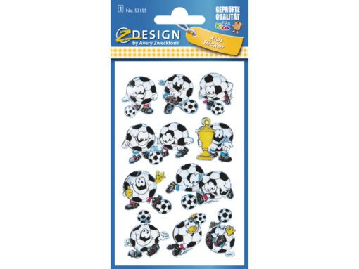 3D stickers Z-Design Kids pakje a 1 vel voetbal