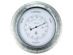 Buitenbarometer - Ø22CM - metaal - verzinkt "Orchid"