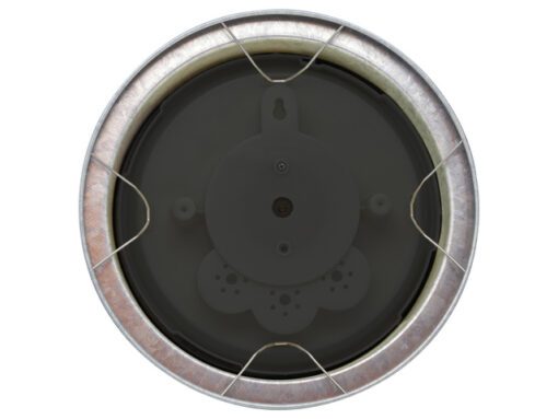 Buitenbarometer - Ø22CM - metaal - verzinkt "Orchid"
