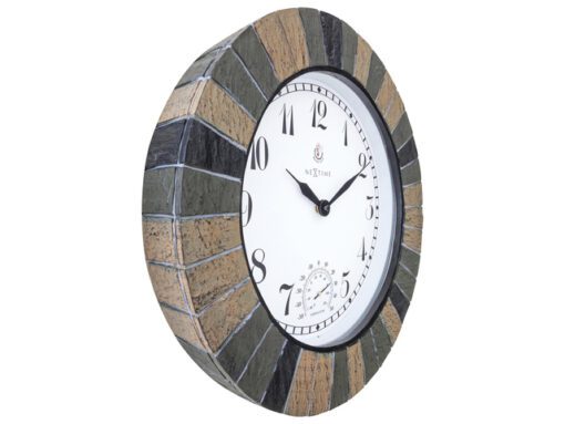 Buitenklok NeXtime dia 43.5cm Aster Large met thermometer