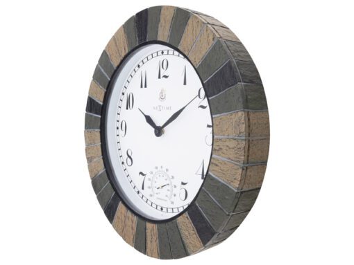 Buitenklok NeXtime dia 43.5cm Aster Large met thermometer