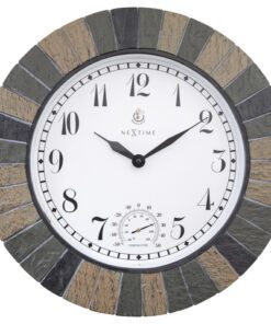 Buitenklok NeXtime dia 43.5cm Aster Large met thermometer