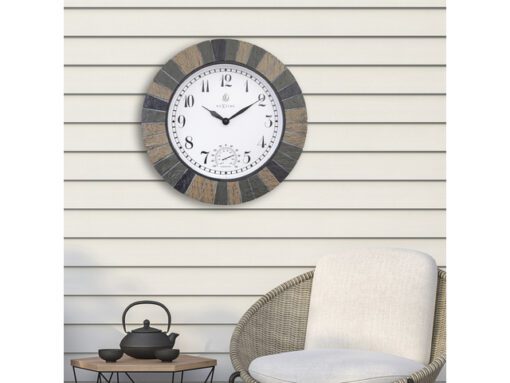 Buitenklok NeXtime dia 43.5cm Aster Large met thermometer