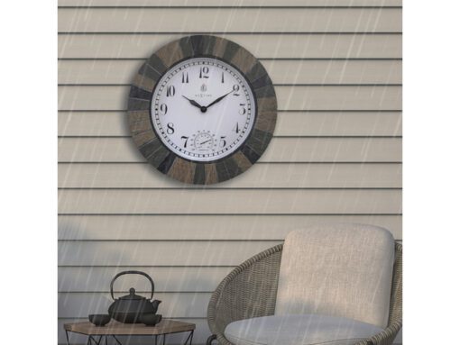 Buitenklok NeXtime dia 43.5cm Aster Large met thermometer