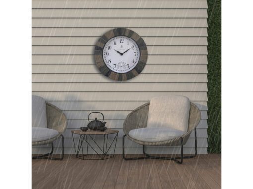 Buitenklok NeXtime dia 43.5cm Aster Large met thermometer