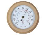 Buitenthermometer - Ø22CM - metaal - bruine "Lily"