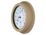 Buitenthermometer - Ø22CM - metaal - bruine "Lily"