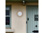 Buitenthermometer - Ø22CM - metaal - bruine "Lily"