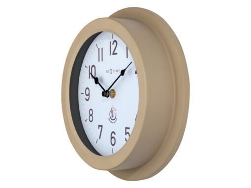 Buitenwandklok - Ø22CM - metaal - bruin "Poppy"