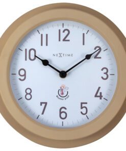 Buitenwandklok - Ø22CM - metaal - bruin "Poppy"