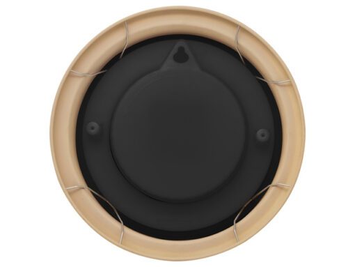 Buitenwandklok - Ø22CM - metaal - bruin "Poppy"