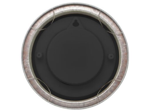Buitenwandklok - Ø22CM - metaal - gegalvaniseerd "Poppy"