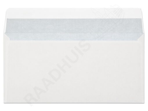 Dienstenvelop met venster Raadhuis 110x220mm DL (EA5/6) met plakstrip wit 200 stuks