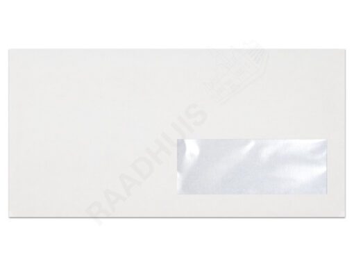 Dienstenvelop met venster Raadhuis 110x220mm DL (EA5/6) met plakstrip wit 200 stuks