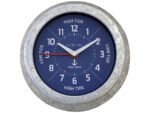 Getijdenklok Nextime dia 22cm Tide cijfers metaal blauwe    wijzerplaat