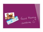 Glasmagneetbord Be!Board cyclaam 600x400x9mm incl. 2        magneten