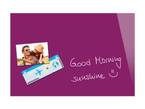 Glasmagneetbord Be!Board cyclaam 600x400x9mm incl. 2        magneten