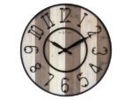 Grote wandklok - 50cm - Stil - Hout - Zwart Metaal -        "Oxford" -NeXtime