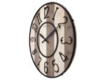 Grote wandklok - 50cm - Stil - Hout - Zwart Metaal -        "Oxford" -NeXtime