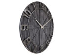 Grote wandklok - 50cm - Stil - Zwart - Hout - Metaal -      "York" - NeXtime