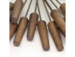 Grote wandklok - 58cm - Stille klok -Walnoot hout - NeXtime "Plug-Inn"