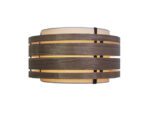 Lampenkap Nextime Beam 50 cm hout walnoot zwart