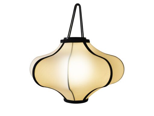 Lantaarn Nextime Lumi 40 cm stof creme